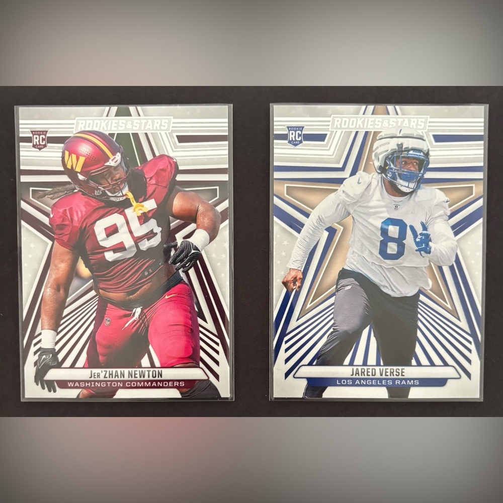 2024 Panini‎ Rookie & Stars Football Card Lot – 8 Cards – Mint - Picture 8 of 9